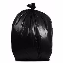 PlasticMill 13 Gallon Black Draw & Tie Trash Bags, 1.2 mil, 24 x 31 in, 250 Count thumbnail 1