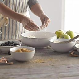 Denby Natural Canvas 9.5 in. Ceramic Serving Bowl, White thumbnail 2