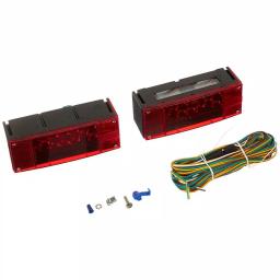 MaxxHaul 12V LED Submersible Rectangular Trailer Light Kit with All-Copper Wiring Harness thumbnail 1
