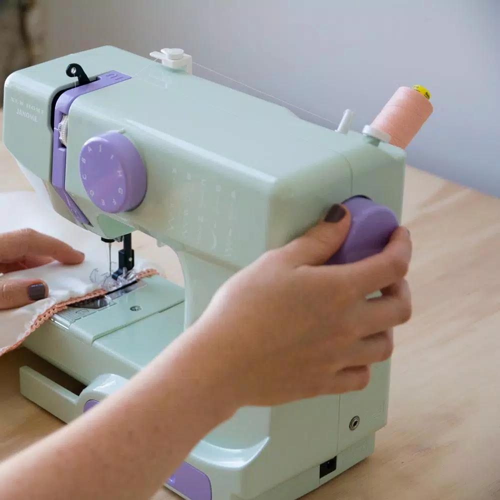 Janome Compact 10-Stitch Sewing Machine - Mystical Green