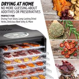 Ivation 9-Tray Electric Food Dehydrator with Digital Timer & Temperature Control, 600W thumbnail 5