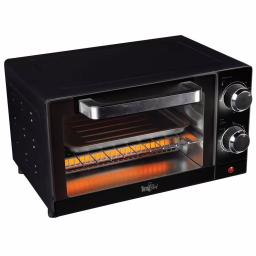 Total Chef 1000W 4-Slice Toaster Oven with Temperature Control and 30-Minute Timer, Black thumbnail 1