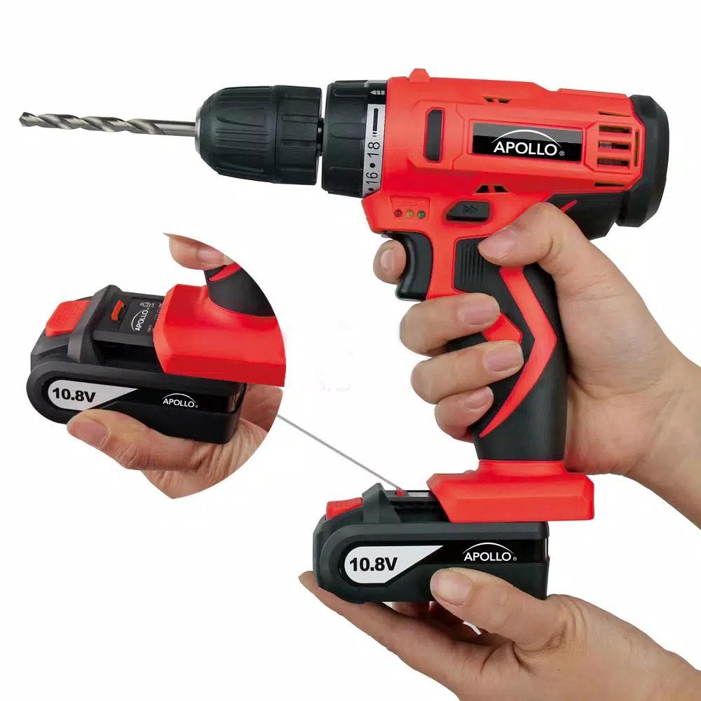 Apollo 10.8V Cordless 3/8 in. Drill/Driver with 30-Piece Accessory Set