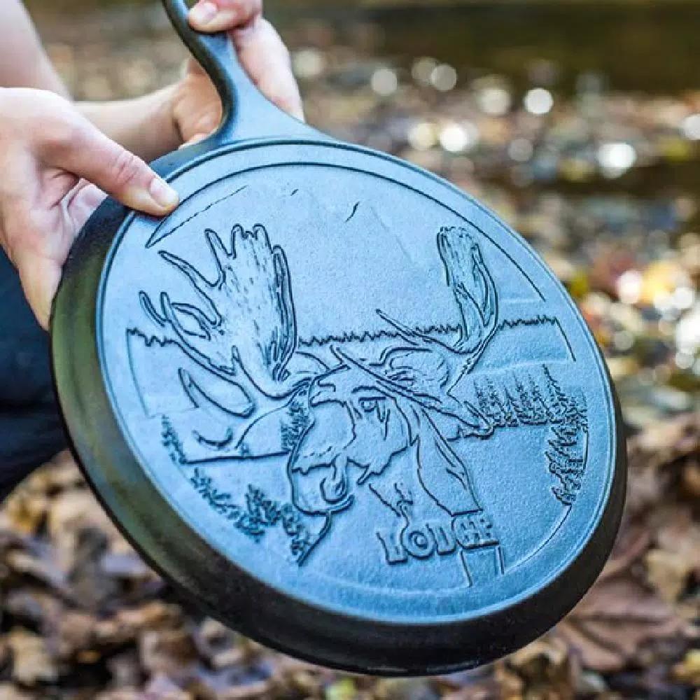 Lodge Wildlife Series 5-Piece Cast Iron Cookware Set with Moose, Deer, and Pheasant Designs