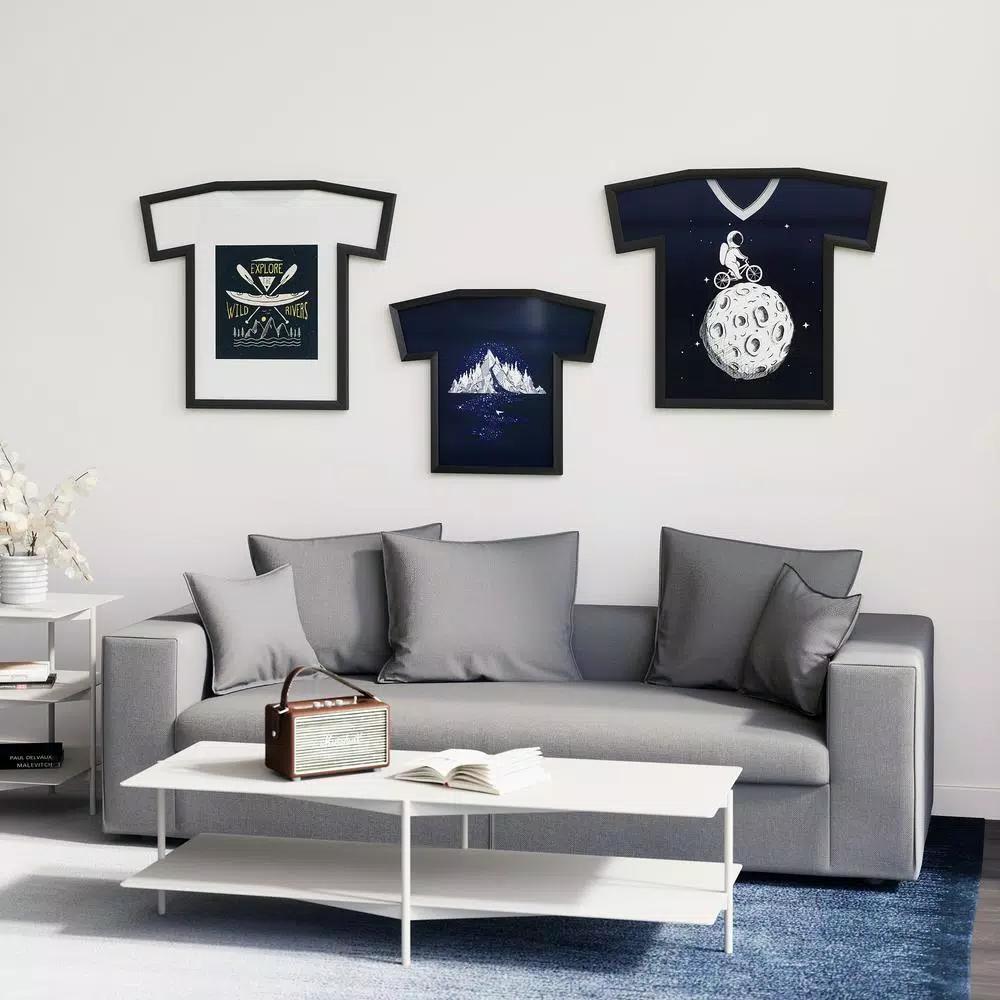 Umbra Sports Shirt Jersey Display Frame - Large Black Jersey Shadow Box