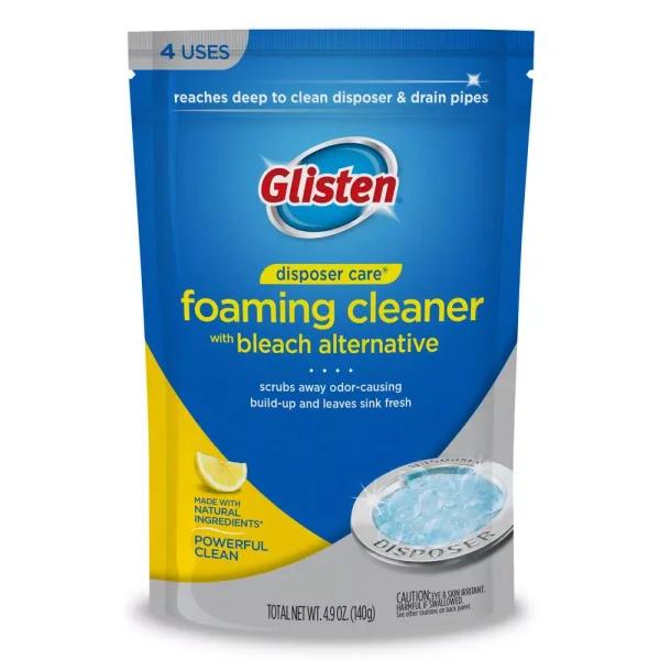SUMMIT BRANDS Glisten Disposer Care Lemon Foaming Garbage Disposal Cleaner, 4-Count