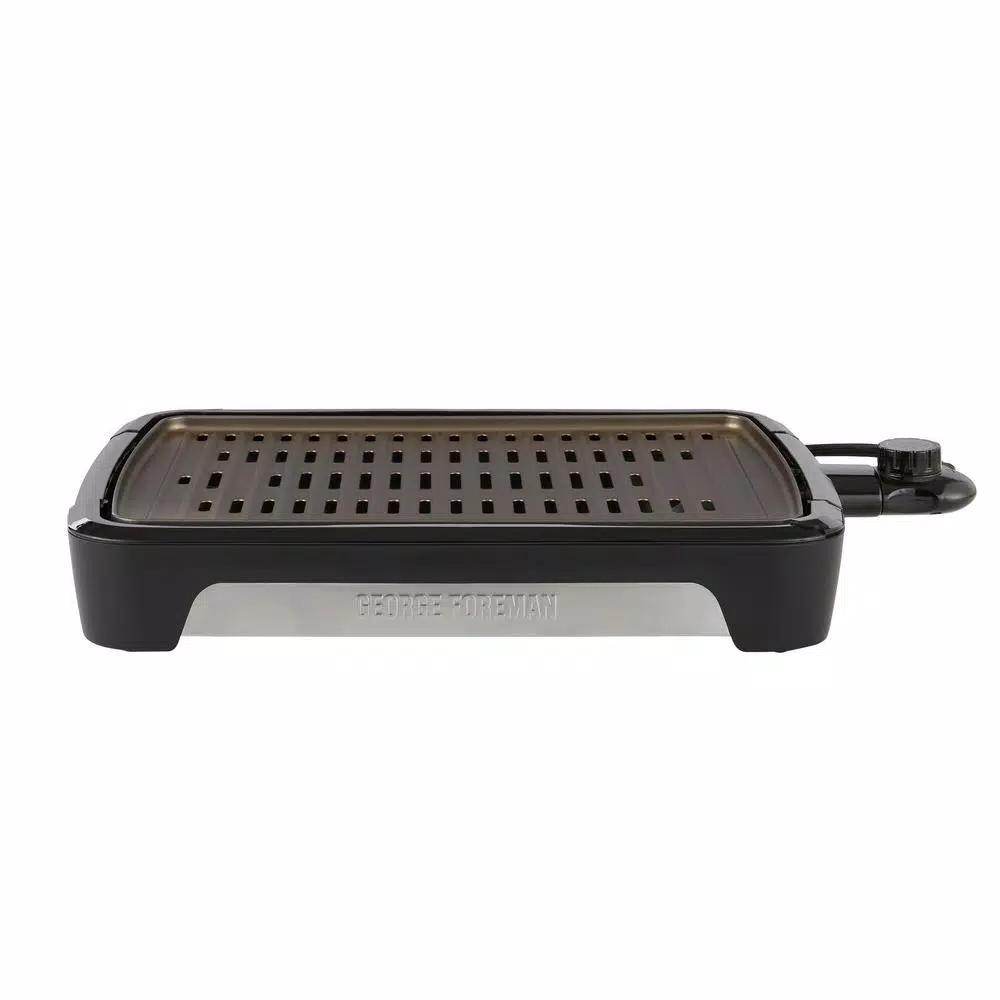 George Foreman Smokeless Indoor Countertop Grill, 172 sq. in. Cooking Surface, Black