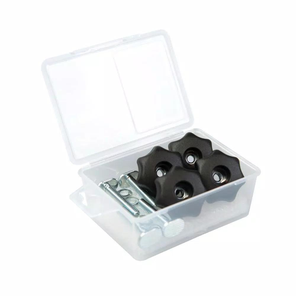 POWERTEC 7-Star T-Track Knob Kit with 5/16 in.-18 Bolts and Washers, Set of 4