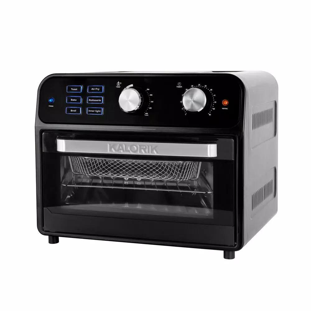 KALORIK 22 Qt. Digital Air Fryer Toaster Oven with Rotisserie - Black