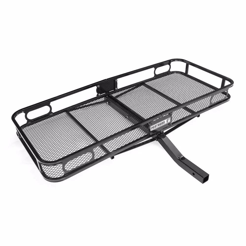Pentagon Tools 500 lbs. Capacity Trailer Hitch Hauler Rack for SUVs and Trucks