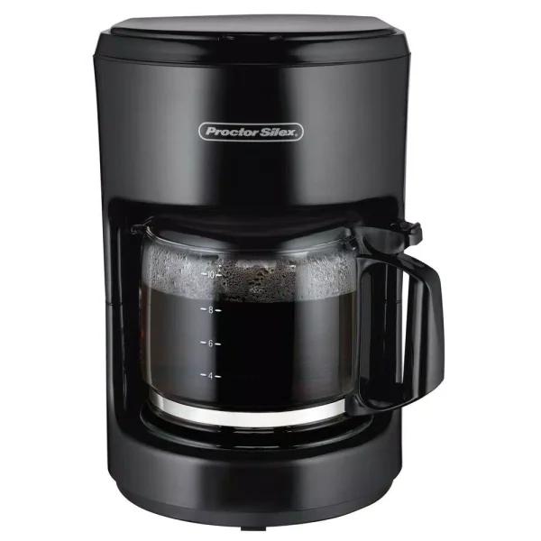 Proctor Silex 10-Cup Drip Coffee Maker, Black