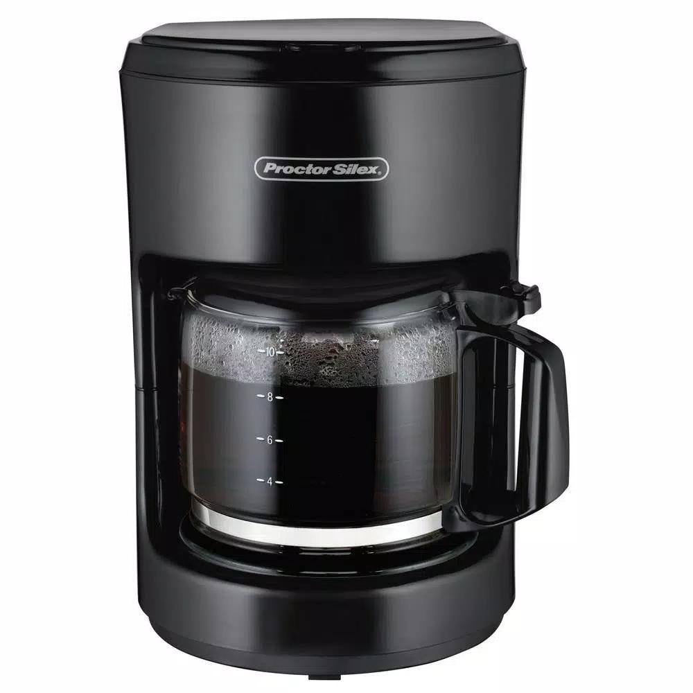 Proctor Silex 10-Cup Drip Coffee Maker, Black