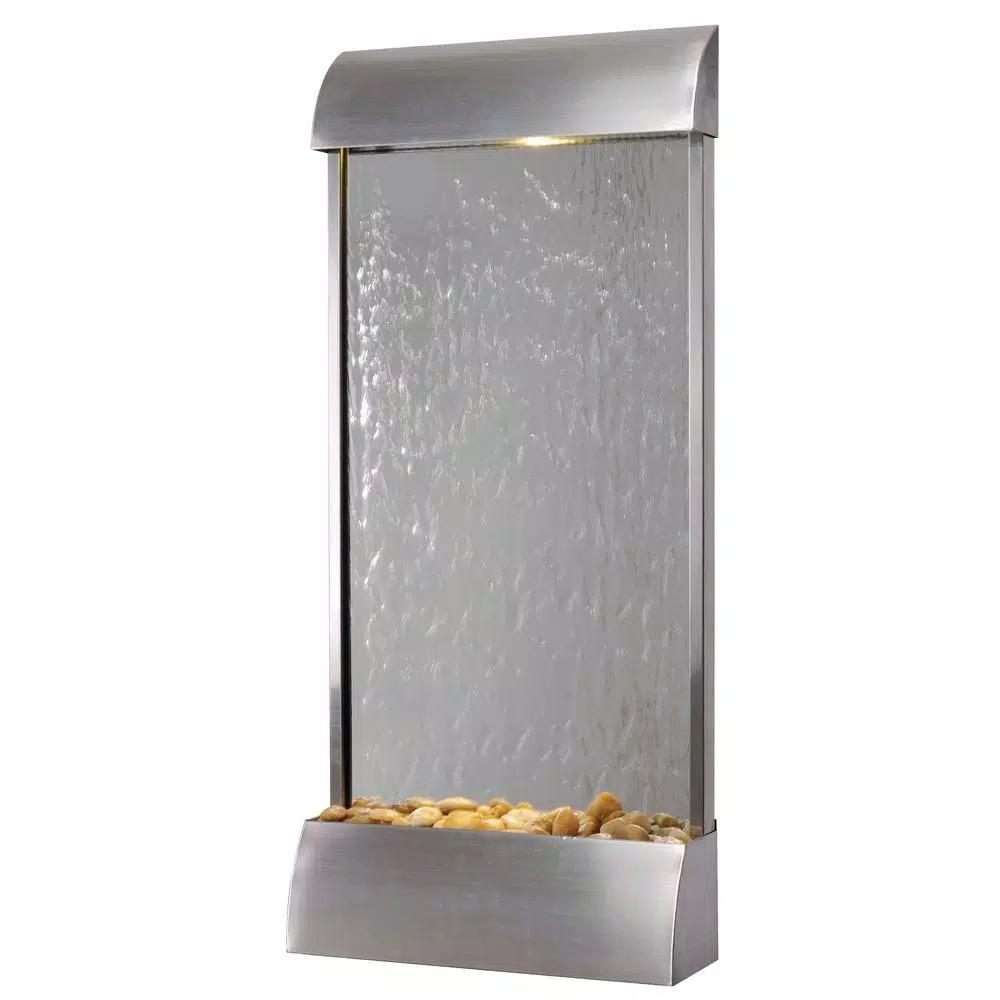 Kenroy Home Breckenridge 42 in. Stainless Steel Floor or Wall Mount Water Fountain
