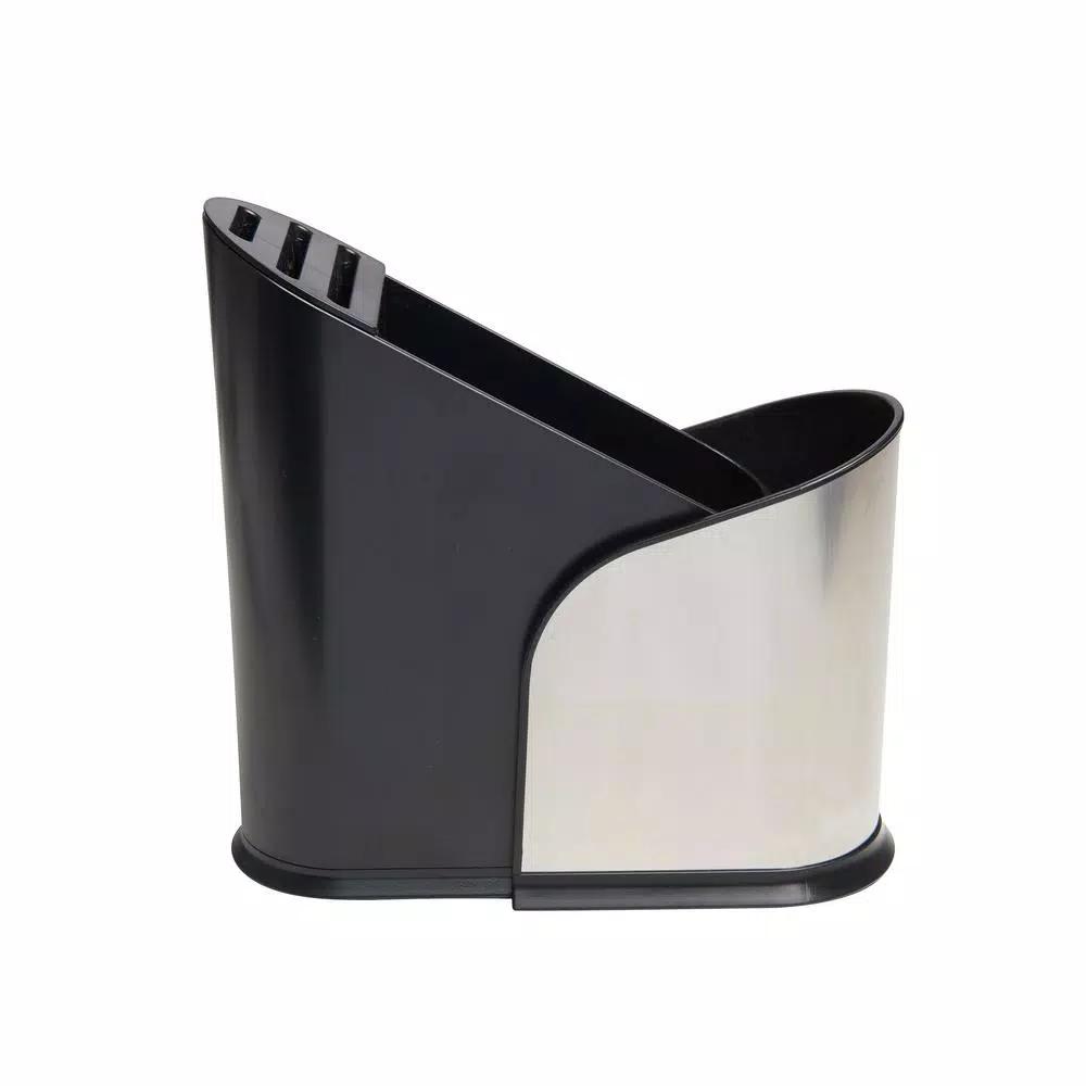 Umbra Furlo Expanding Utensil Holder and Knife Organizer, Black/Nickel