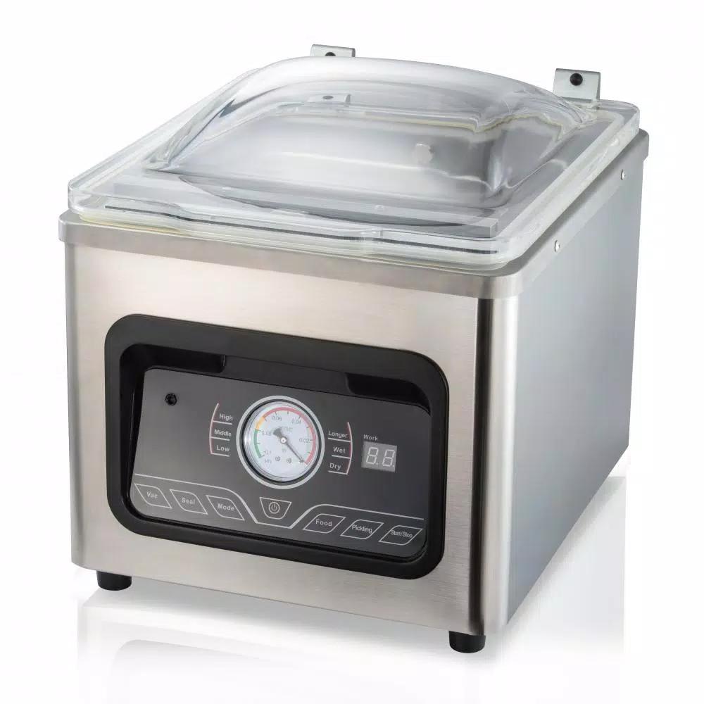 NutriChef White Chamber Food Vacuum Sealer System - Commercial Stainless Steel Electric Air Seal Preserver