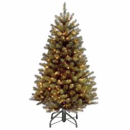 Home Accents Holiday 4.5 ft North Valley Spruce Artificial Christmas Tree with 200 Warm White Mini Lights thumbnail 1