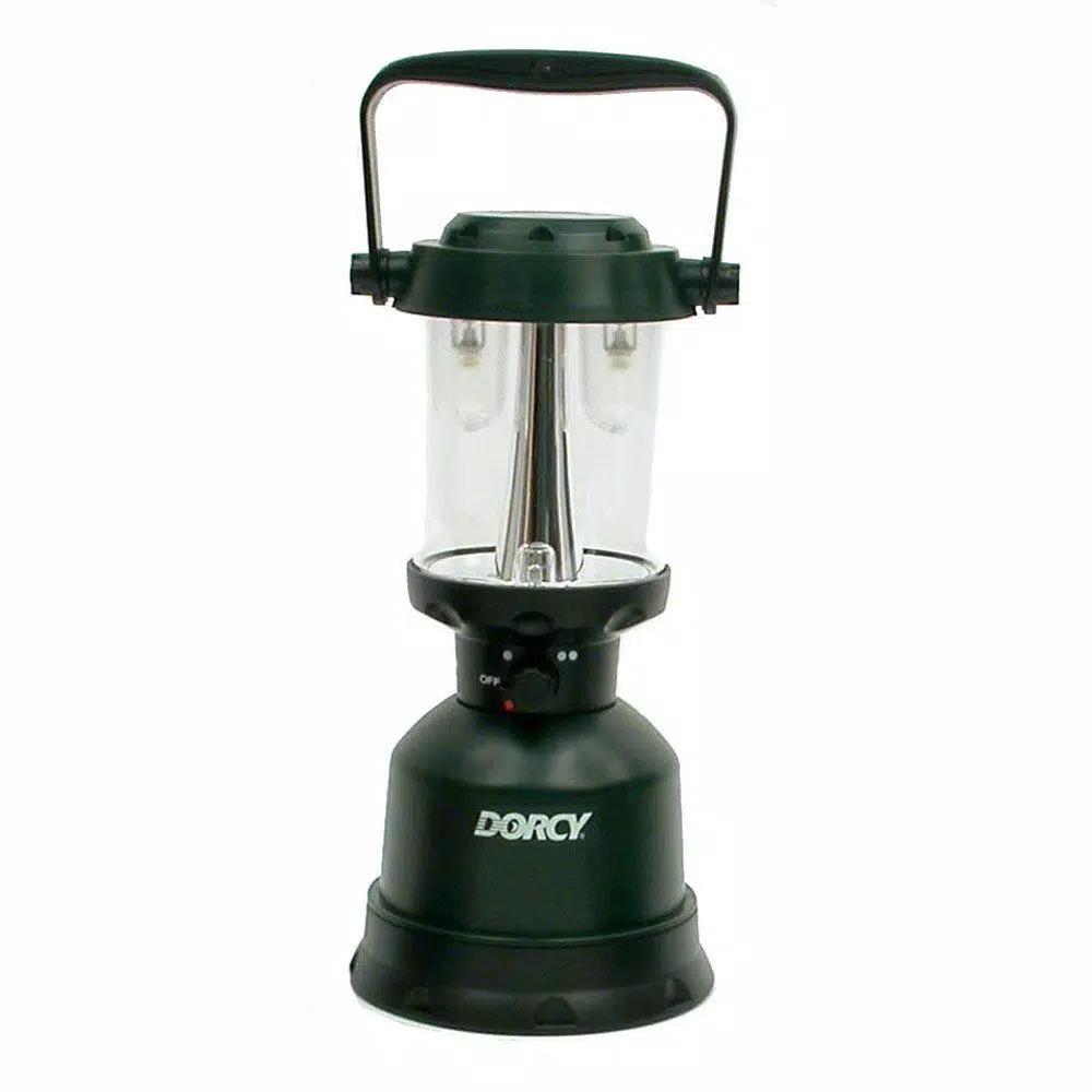 Dorcy 400 Lumen LED Twin Globe Lantern, Waterproof & Submersible, Green