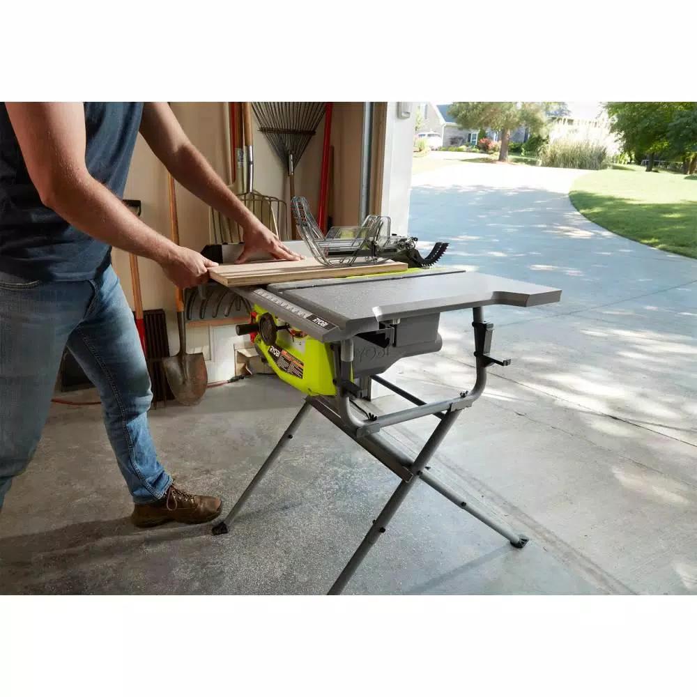 RYOBI 10 in. 15 Amp Table Saw with Folding Stand