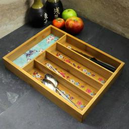 Urban Market Gibson's Urban Market Life on the Farm 5-Compartment Bamboo Utensil Tray thumbnail 5