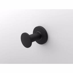 Glacier Bay Lucien Matte Black Robe Hook - Transitional Zinc Bath Hardware thumbnail 2
