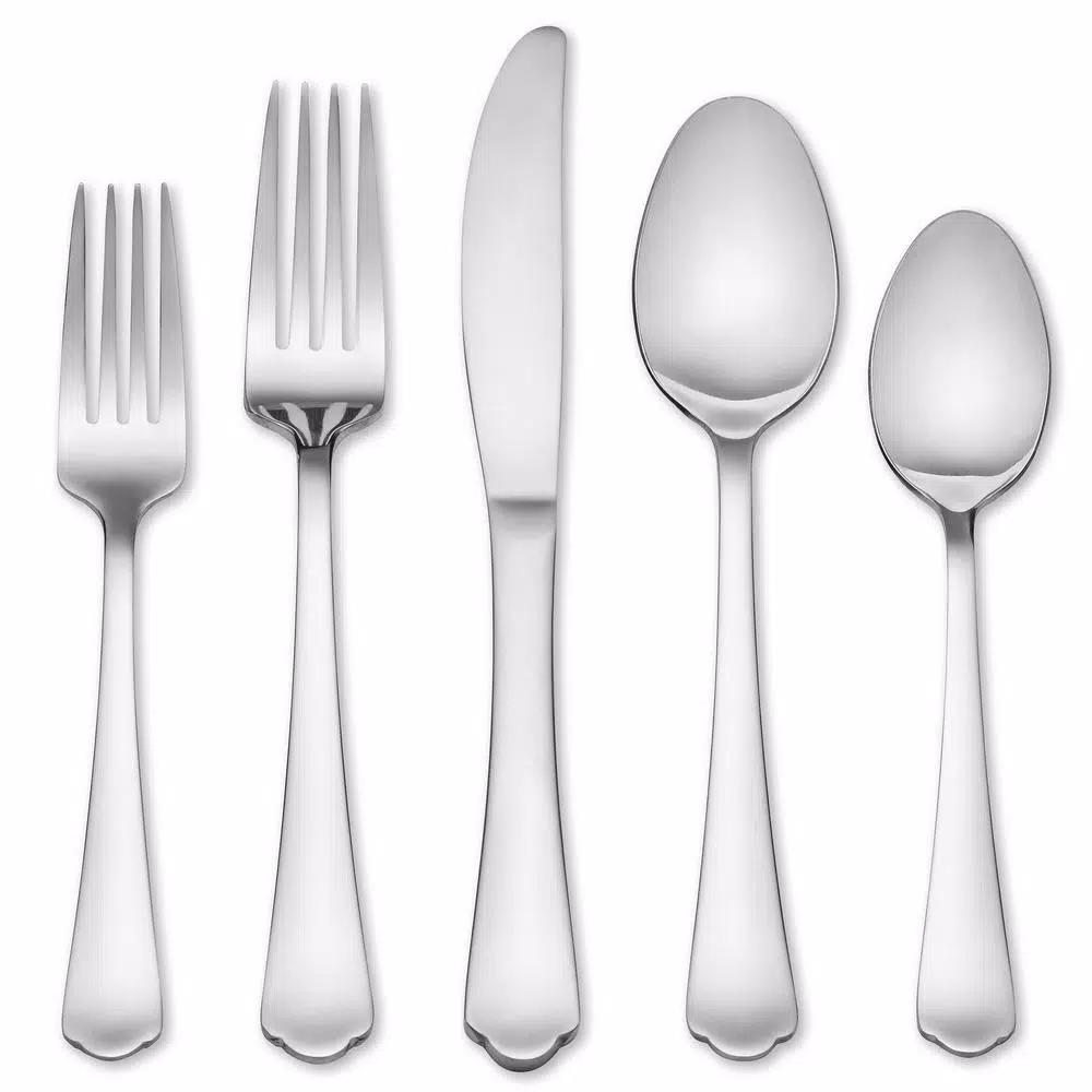Hampton Forge Victoria 58-Piece 18/0 Stainless Steel Flatware Set, Service for 8