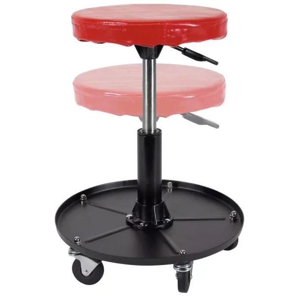 Toolstud 16 in. Mechanic's Seat with Adjustable Height and Storage Tray