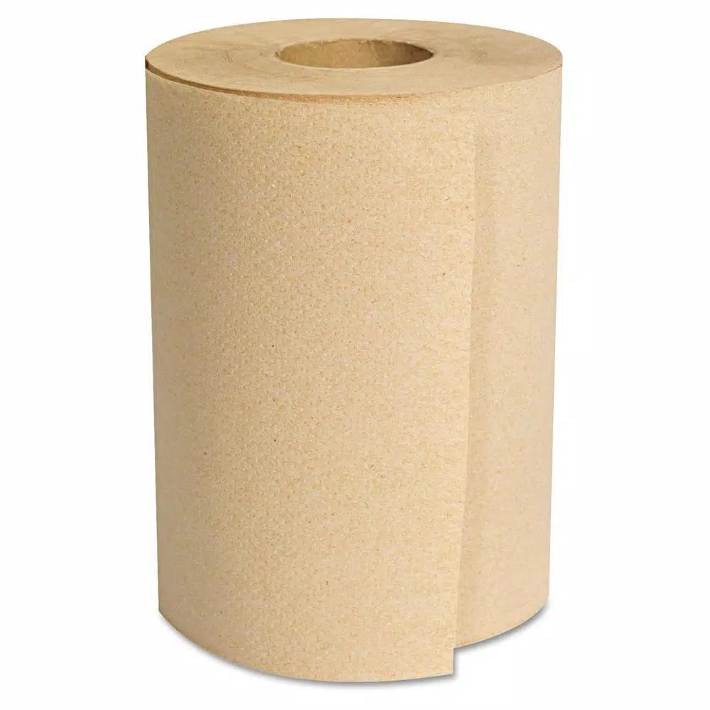 GEN Hardwound Natural Roll Towels 8 in. x 350 ft, 12 Rolls per Carton