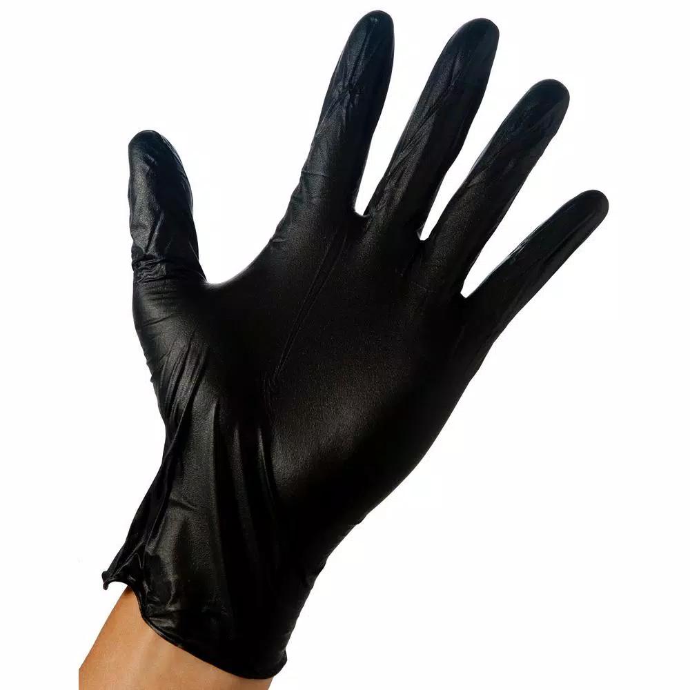 Grease Monkey Large Black 4 Mil Disposable Nitrile Gloves, Powder Free, 40-Box Case