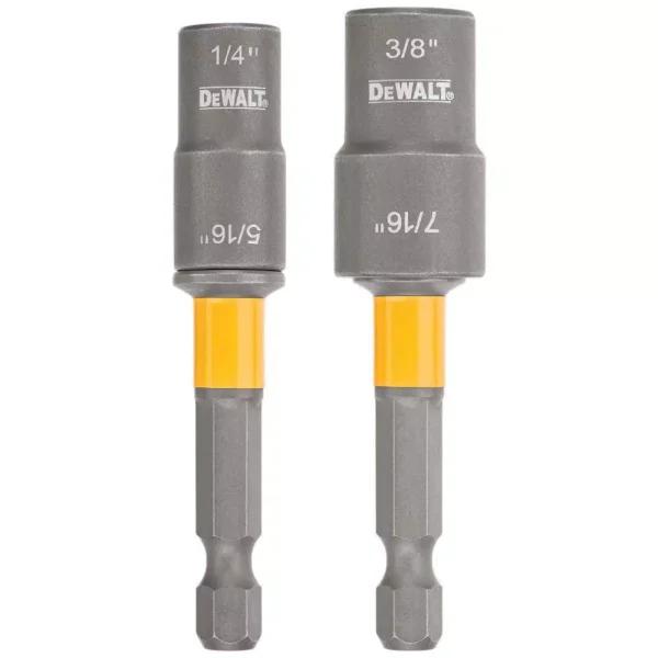 DEWALT MAX IMPACT Double Ended Carbon Steel Nut Driver Set, 2-Pack