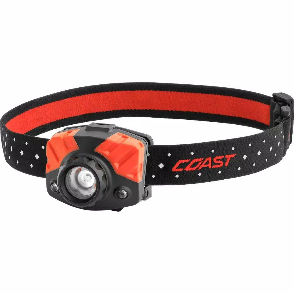 Coast FL75 435 Lumen Dual Color LED Headlamp with Twist Focus and Red Light Mode