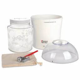 Euro Cuisine 2 Qt. Yogurt and Greek Yogurt Maker with Glass Jar and Cheese Making Kit thumbnail 2
