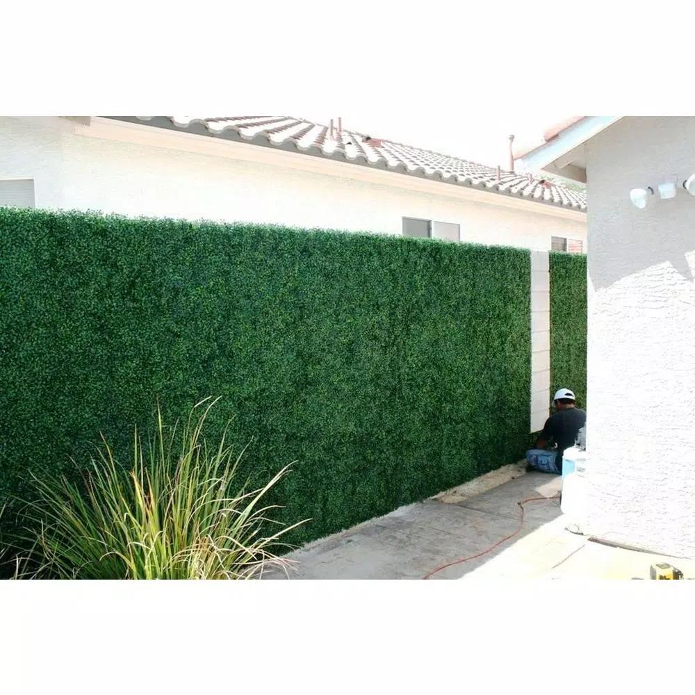 Ejoy GorgeousHome Artificial Ficus Boxwood Hedge Greenery Panels, 20 in. x 20 in. (12-Pack)