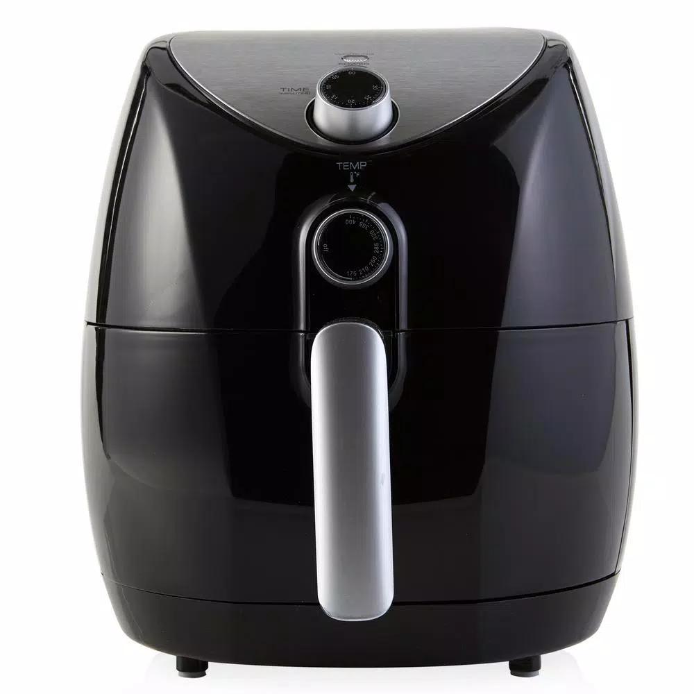 Professional Series Cool Touch 3.38 Qt. Air Fryer, 1500W Compact Countertop Fryer - Black