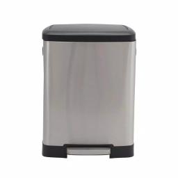 Household Essentials Summit 13 Gallon Rectangular Stainless Steel Step Trash Can with Soft-Close Lid thumbnail 7