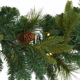 Nearly Natural 6 ft. Pre-lit Mixed Pine and Pinecone Artificial Garland with 35 LED Lights thumbnail 3