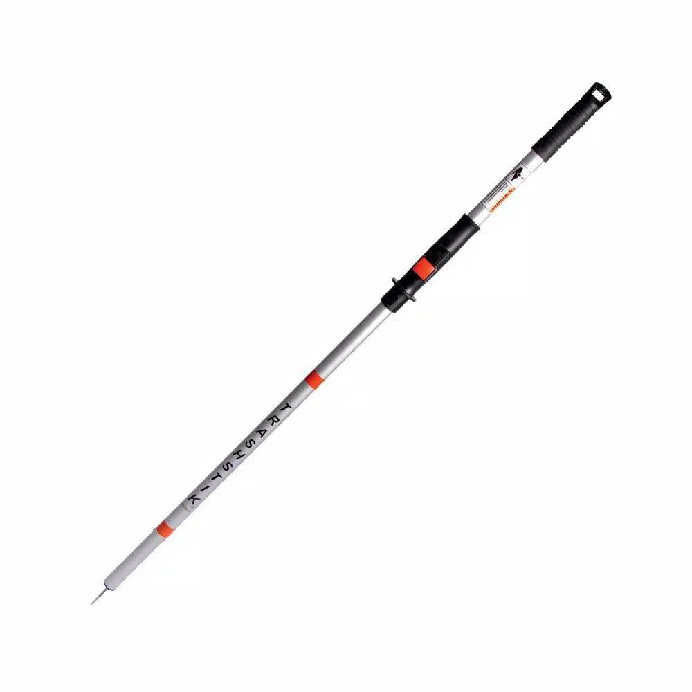 Unbranded PikStik TrashStik Retractable Trash Picker with Stainless Steel Double Spikes