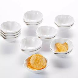 MALACASA 3.5 in. White Porcelain Ramekins Set, 16-Piece Ceramic Souffle Dishes and Serving Bowls thumbnail 4