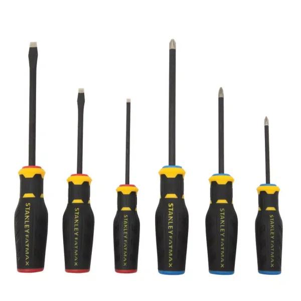 Stanley FATMAX 6-Piece Simulated Diamond Tip Screwdriver Set, Standard and Phillips