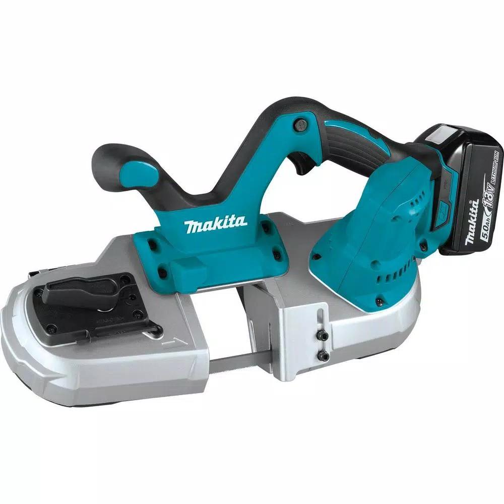 Makita 18V LXT Cordless Compact Band Saw Kit with 5.0 Ah Battery and Charger