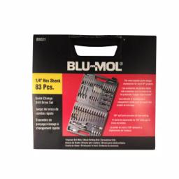 BLU-MOL 83-Piece Steel Quick Change Drill Bit and Drive Set with Durable Carrying Case thumbnail 2