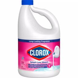 Clorox Splash-Less Bleach Liquid, Fresh Meadow Scent, 116 oz thumbnail 1