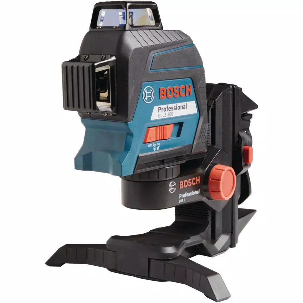 Bosch GLL3-300 360-Degree 3-Plane Self-Leveling Line Laser, 300 ft. Range