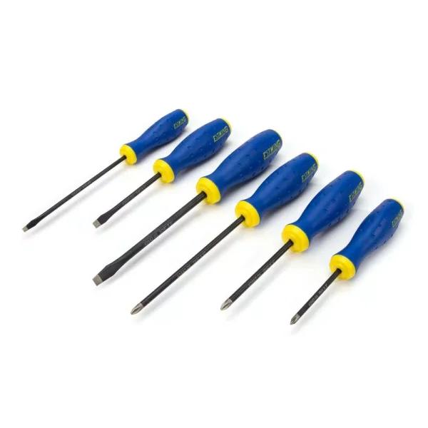Estwing 6-Piece Magnetic Diamond Tip Phillips and Slotted Screwdriver Set