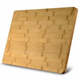 Heim Concept Premium Bamboo Cutting Board and Serving Tray with Drip Groove, 18 x 12 in thumbnail 2