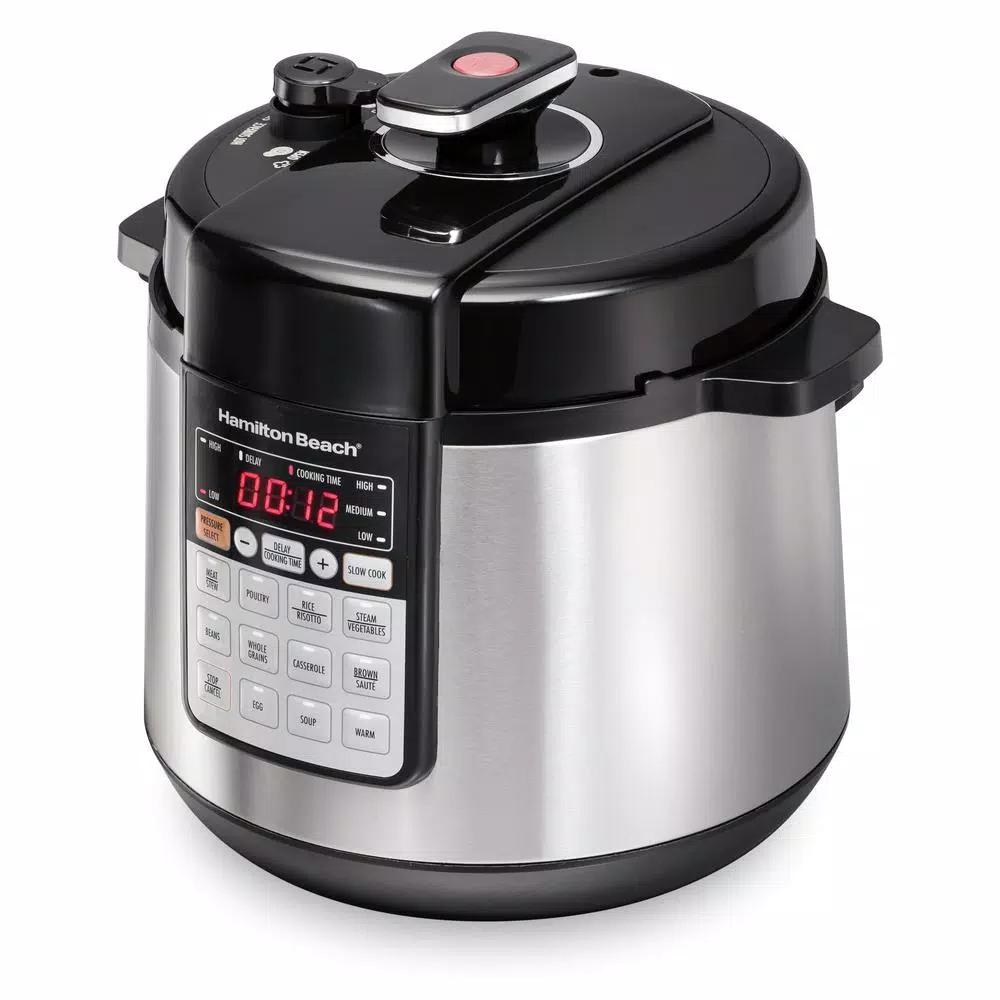 Hamilton Beach 6 Qt. Stainless Steel Multi-Function Electric Pressure Cooker