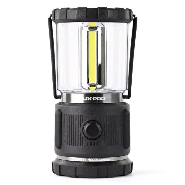 LUXPRO 3D Rugged LED Lantern, 1000 Lumens, 360° Broadbeam Light with TackGrip
