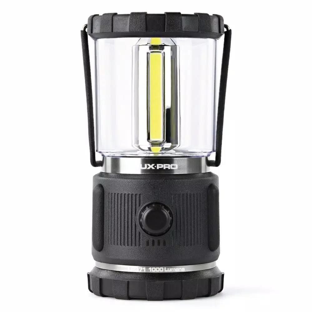 LUXPRO 3D Rugged LED Lantern, 1000 Lumens, 360° Broadbeam Light with TackGrip