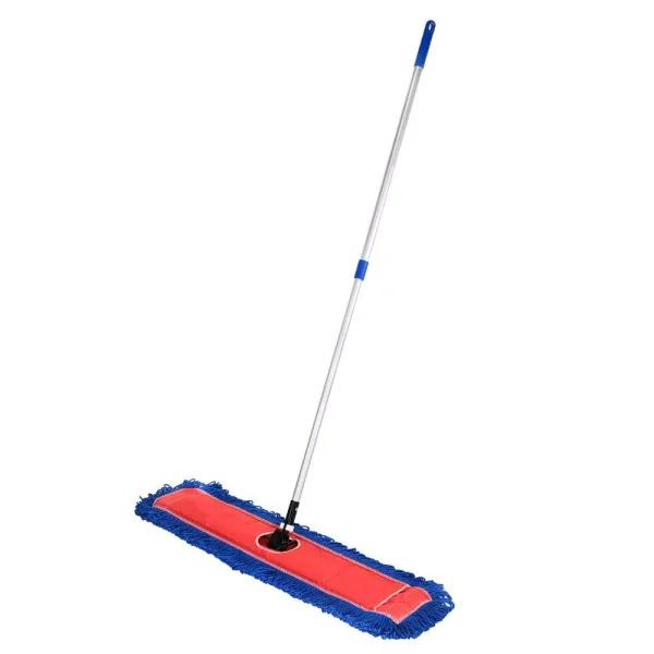 Alpine Industries 36 in. Microfiber Wet/Dry Dust Mop Set with 60 in. Telescopic Handle