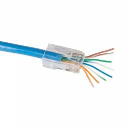 Klein Tools CAT6 Pass-Thru Modular Crimper, Radial Stripper, and 20-Pack Connector Set thumbnail 12