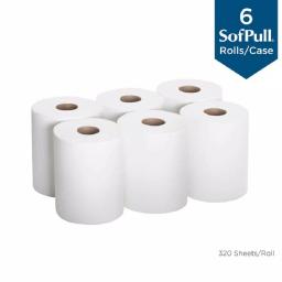 Georgia-Pacific SofPull White Premium 1-Ply Center Pull Paper Towels, 350 Sheets per Roll, 6 Rolls per Carton thumbnail 2